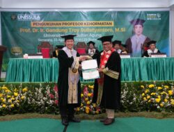 Berjasa Besar di Bidang Manajemen Resiko, Dr Gandung Troy Sulistyantoro Raih Gelar Guru Besar Kehormatan Unissula